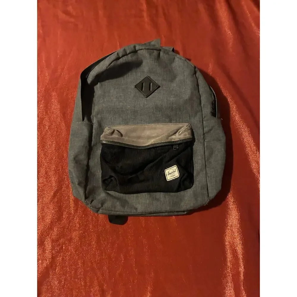 Herschel Adidas Backpack Lot 2 Gray Insulated Small Daypack Front Pocket